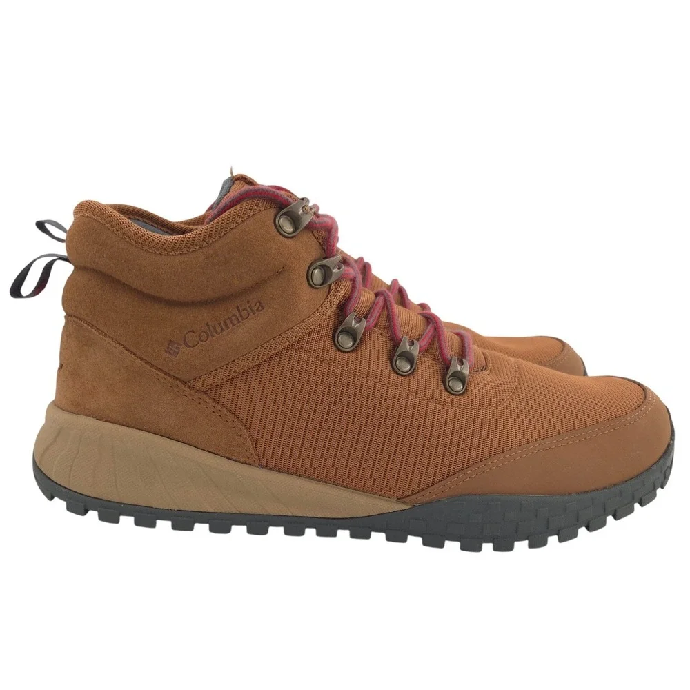 Columbia Fairbanks Mid Boots Mens 11 Tan Waterproof Hiking Omni-Tech Cushion NEW